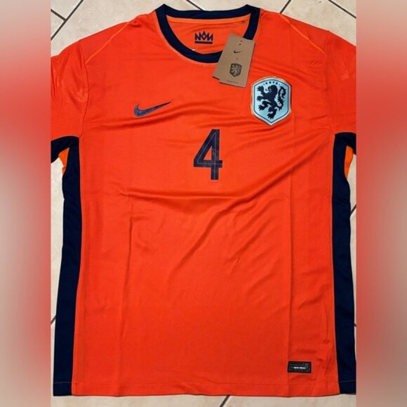 Netherlands Holanda Virgil Van Dijk # 4 Jersey , Unisex - Picture 13 of 16